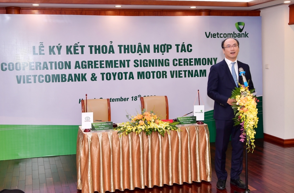 Tổng Giám đốc Toyota Việt Nam Hiroyuki Ueda phát biểu