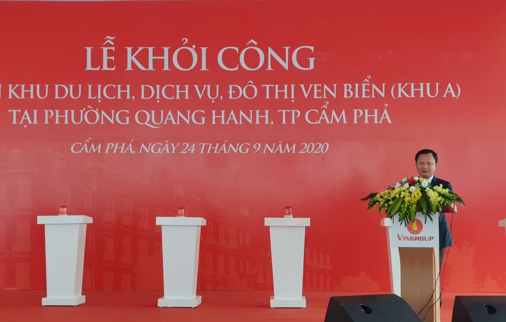 Ông Cao Tường Huy - Ủy viên Ban Thường vụ Tỉnh ủy, Phó Chủ tịch UBND tỉnh Quảng Ninh phát biểu chỉ đạo