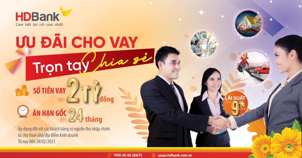 HDBank ưu đãi cho vay, trọn tay chia sẻ cùng người cho thuê nhà trong dịch Covid-19