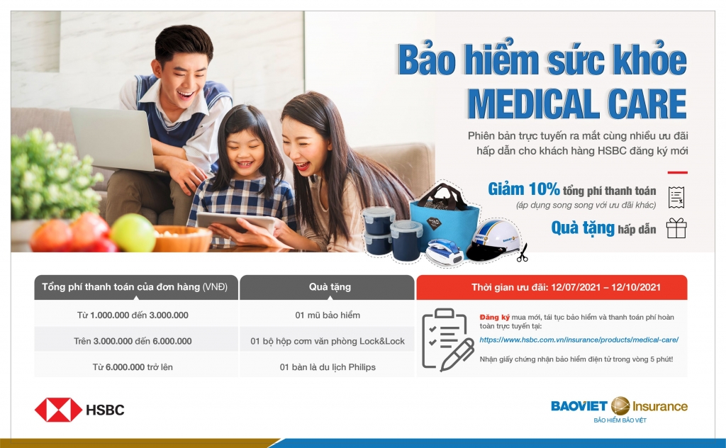 Bảo Hiểm Bảo Việt dành tặng khách hàng HSBC món quà bảo hiểm giá 0 đồng