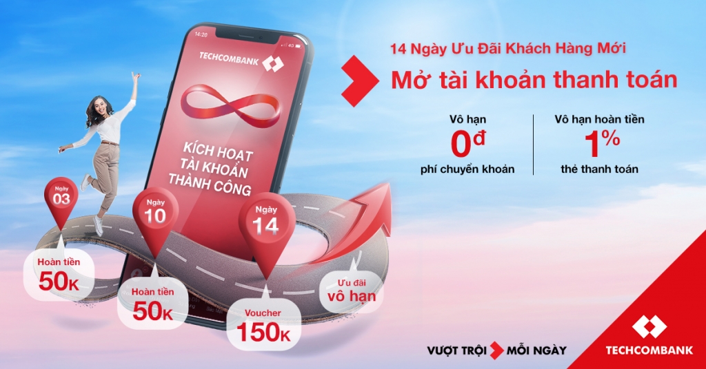 Techcombank mang đến cho khách hàng sự hài lòng và tận hưởng hậu mãi.