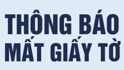 Thông báo rơi giấy tờ