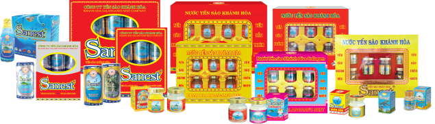 Đa dạng các dòng sản phẩm nước Yến sào Sanest Khánh Hòa