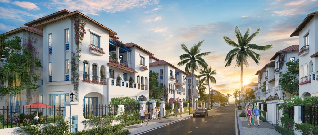 Biệt thự song lập Mallorca có thiết kế tiêu biểu cho lối “kiến trúc hạnh phúc”, giao hòa thiên nhiên