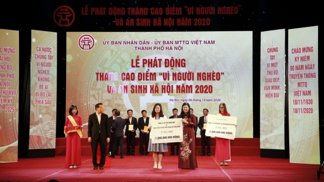 BRG và Công ty Liên doanh Thành phố Thông minh Bắc Hà Nội góp 1 tỷ đồng vì người nghèo