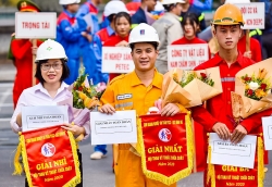 Chi nhánh Khí Hải Phòng giải Nhất toàn đoàn tại Hội thao PCCC Khu kinh tế Đình Vũ