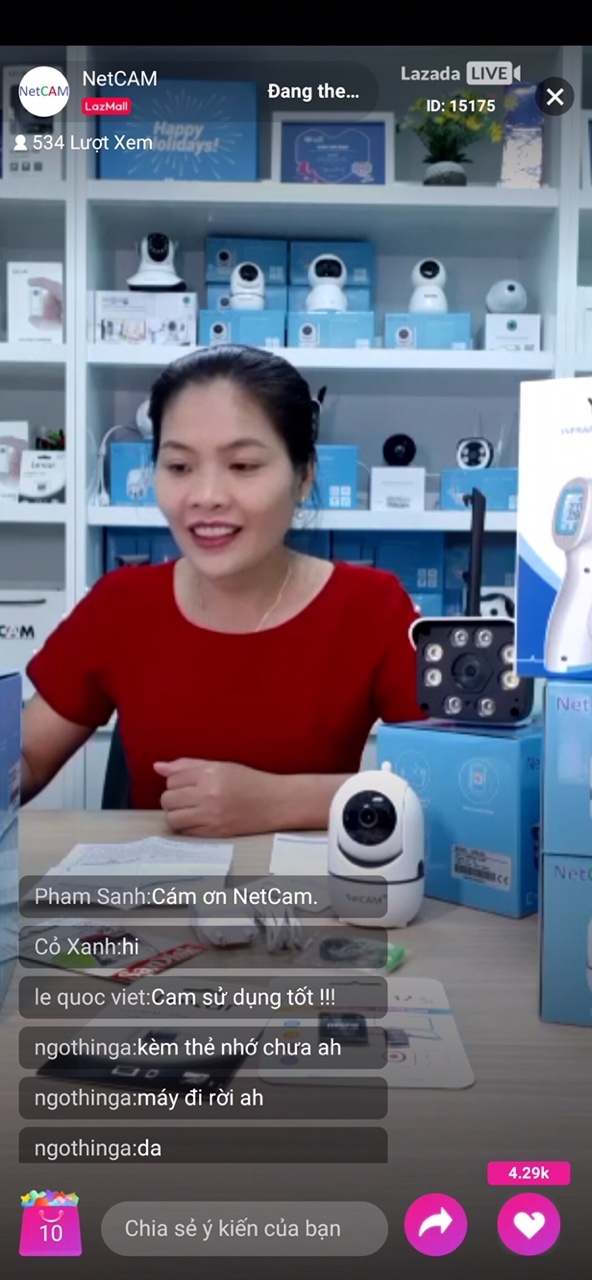 Người tiêu dùng mua sắm qua kênh livestream tăng mạnh trên Lazada vào qúy 3/2020