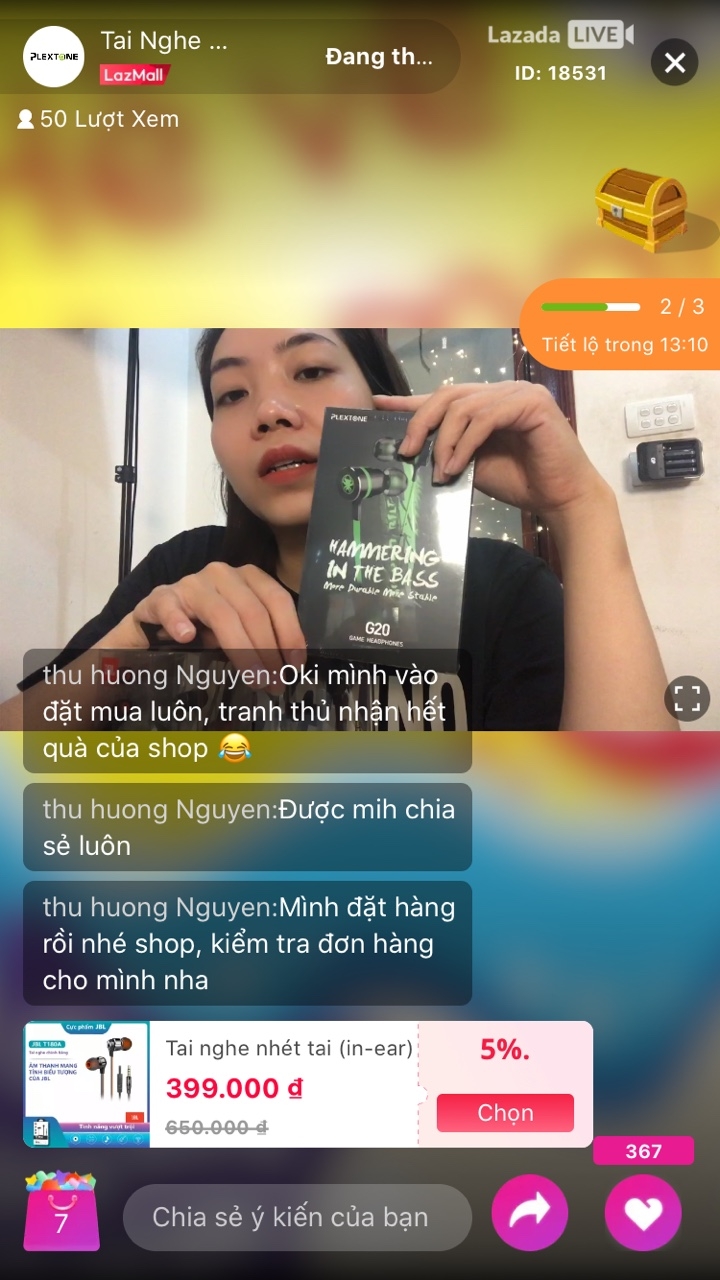 Người tiêu dùng mua sắm qua kênh livestream tăng mạnh trên Lazada vào qúy 3/2020