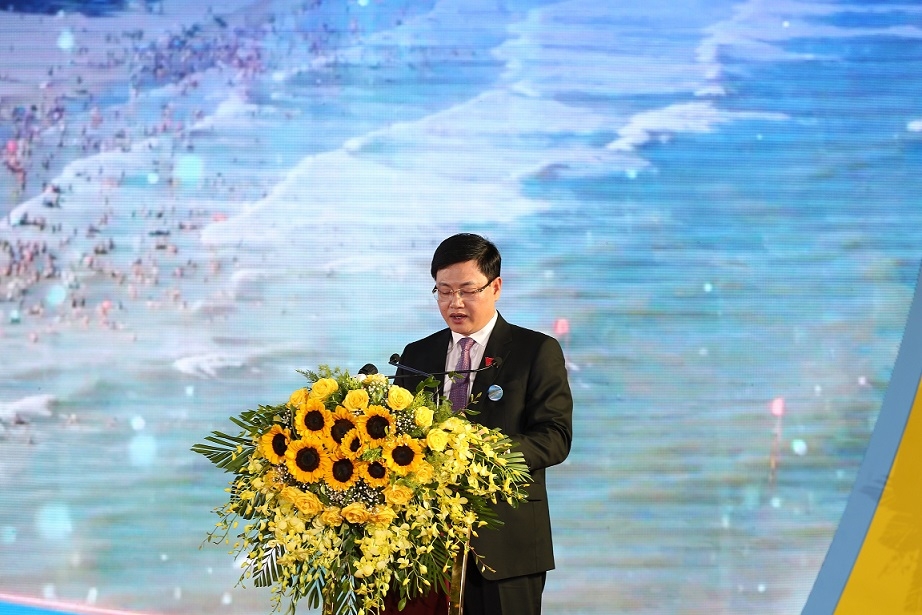 Đồng chí Mai Xuân Liêm - Tỉnh ủy viên, Phó Chủ tịch UBND tỉnh Thanh Hóa phát biểu tại sự kiện