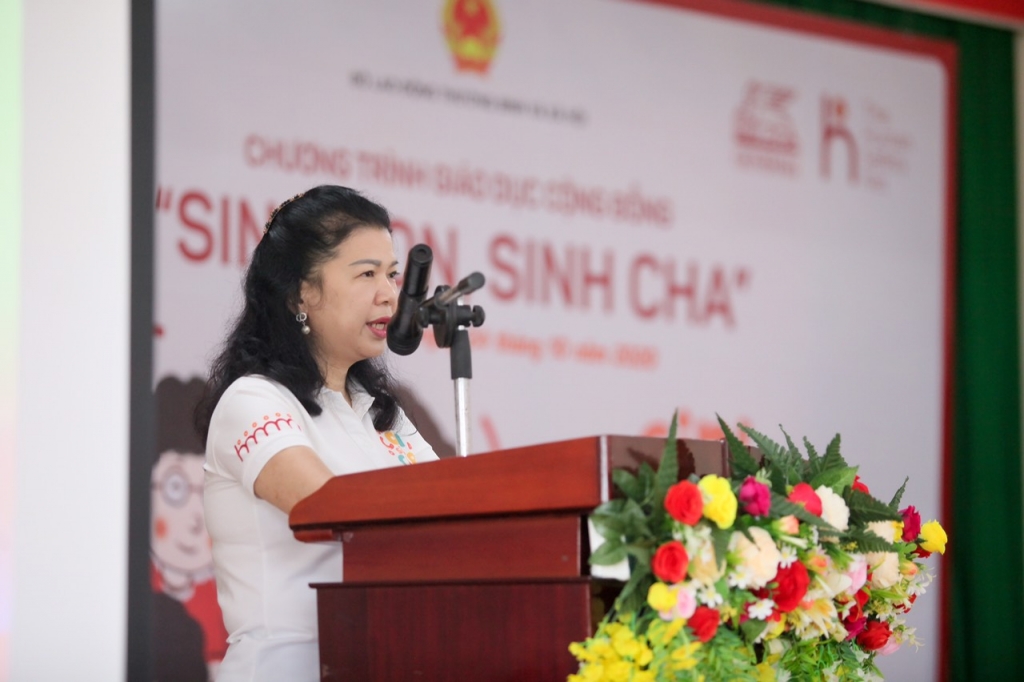 Bà Lê Tuyết Mai, Phó Giám đốc Quỹ BTTEVN đánh giá cao những tác động tích cực của “Sinh Con, Sinh Cha” và sự hợp tác chặt chẽ với Generali Việt Nam