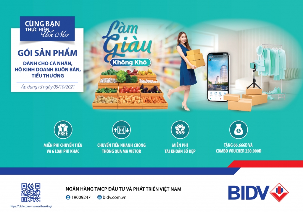 BIDV ra mắt gói sản phẩm toàn diện dành riêng cho khách hàng Tiểu thương