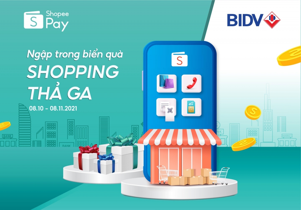 shopping thả ga cùng BIDV và ShopeePay