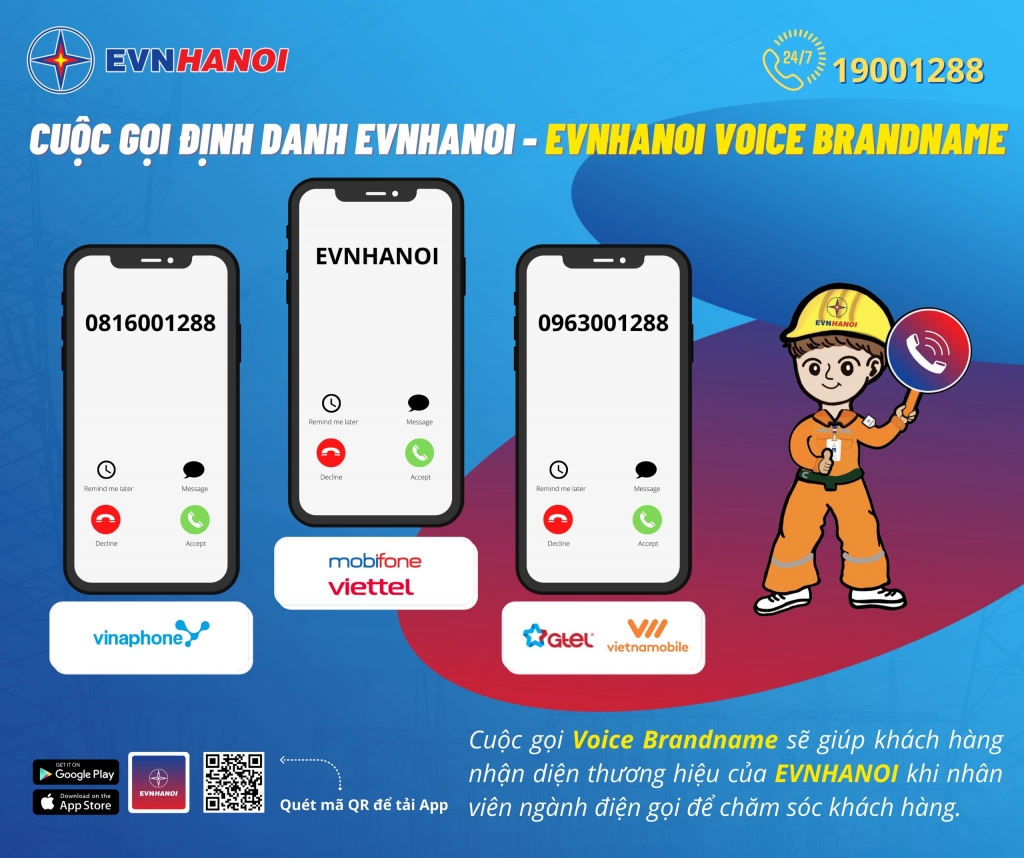 EVNHANOI triển khai cuộc gọi định danh