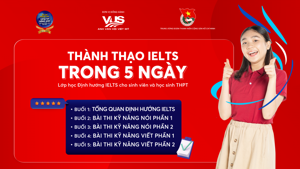 Quét mã QR để tham gia chương trình “Master IELTS in 5 days”VUS tổ chuỗi lớp học miễn phí “Thành thạo IELTS trong 5 ngày”