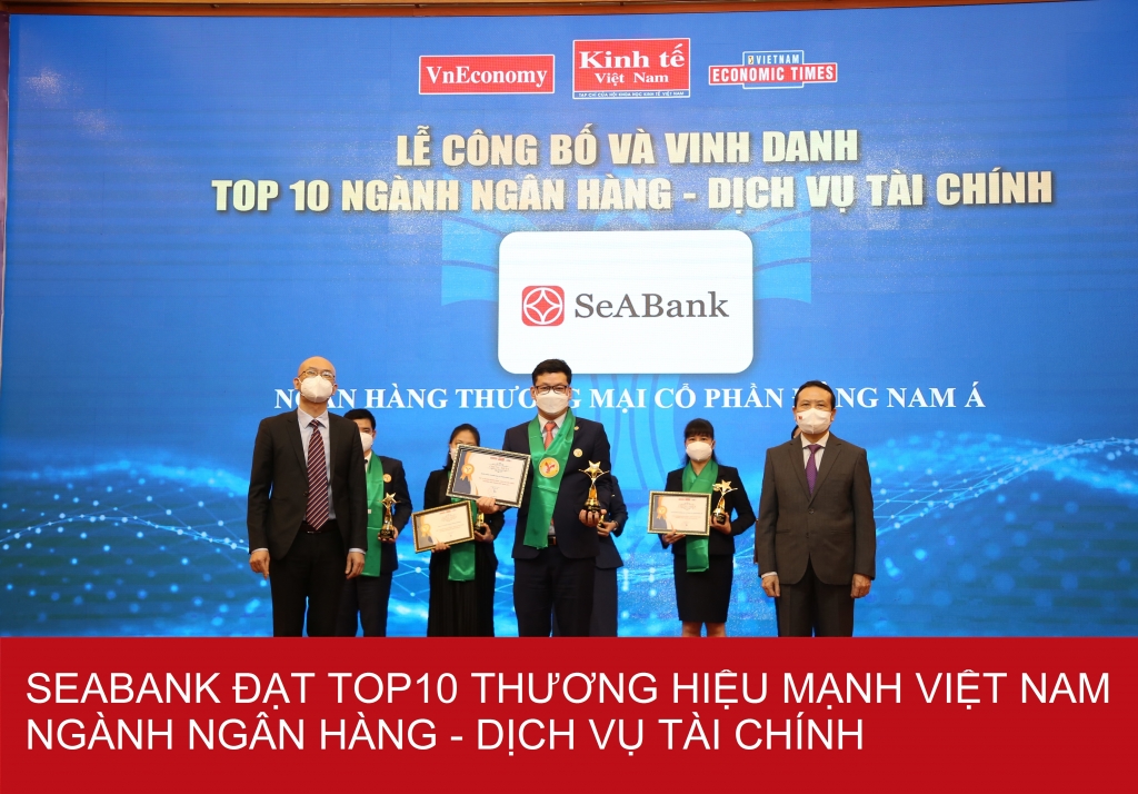 SeABank nằm trong Top 25 Thương hiệu tài chính dẫn đầu và Top 10 Thương hiệu mạnh  Việt Nam ngành ngân hàng - dịch vụ tài chính