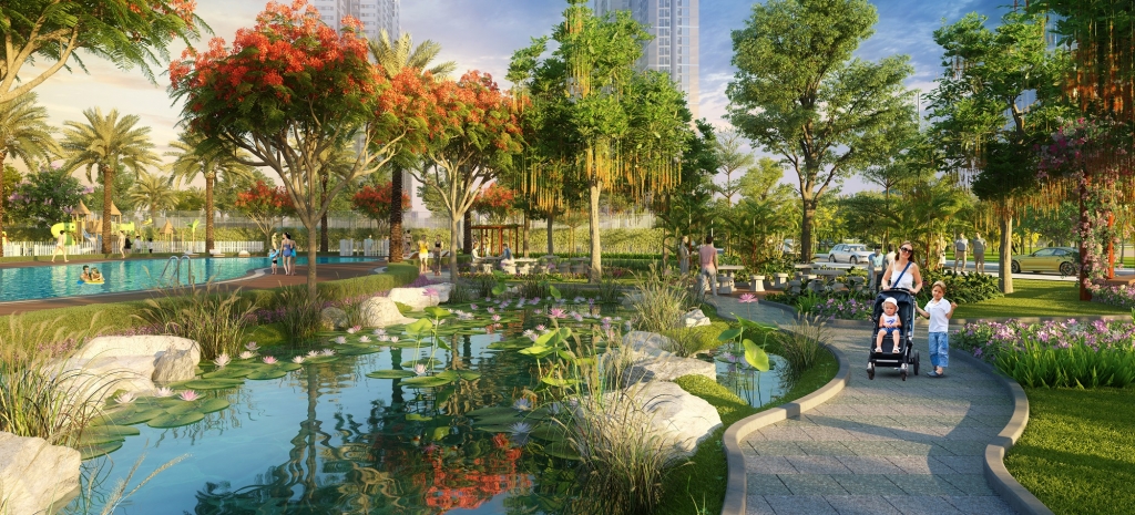 Không gian sống ngập tràn sắc xanh cùng tiện ích “all in one” tại Imperia Smart City