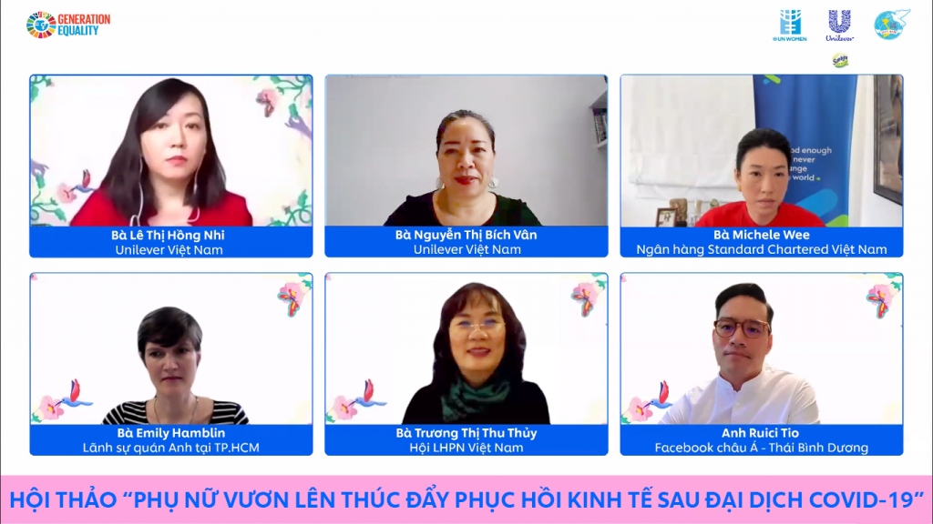 Các diễn giả Thảo luận bàn tròn đưa ra những gợi ý, giải pháp thực tiễn để thúc đẩy phụ nữ