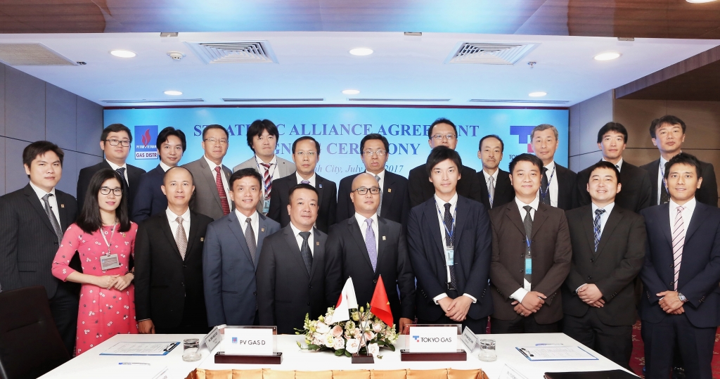 Từ tháng 8/2017, Tokyo Gas Asia đã ký kết hợp tác và trở thành cổ đông lớn thứ 2 của PGD 