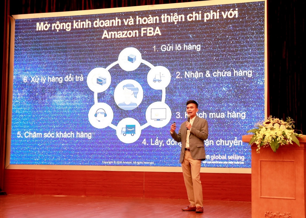 Ông Trần Xuân Thủy, Giám đốc Amazon Global Selling Việt Nam chia sẻ về những cơ hội xuất khẩu trực tuyến thông qua nền tảng Amazon