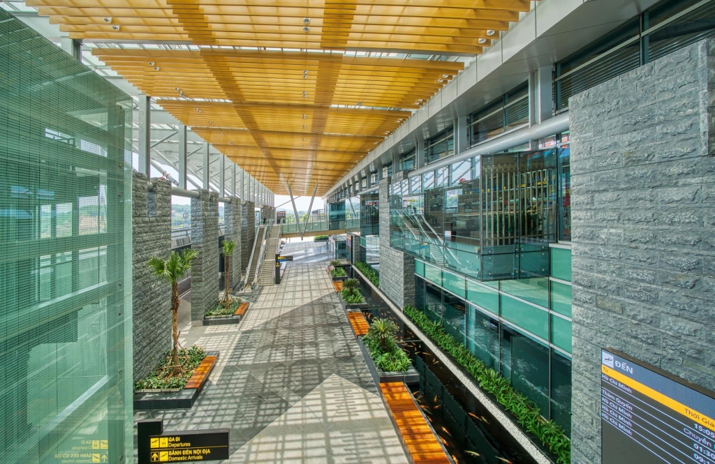 Sân bay Vân Đồn được thiết kế với nhiều mảng xanh thân thiện 