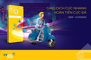 Hoàn tiền lên tới 10% giá trị giao dịch khi thanh toán qua ngân hàng số.