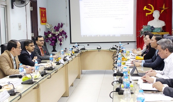 Toàn cảnh buổi làm việc giữa hai bên