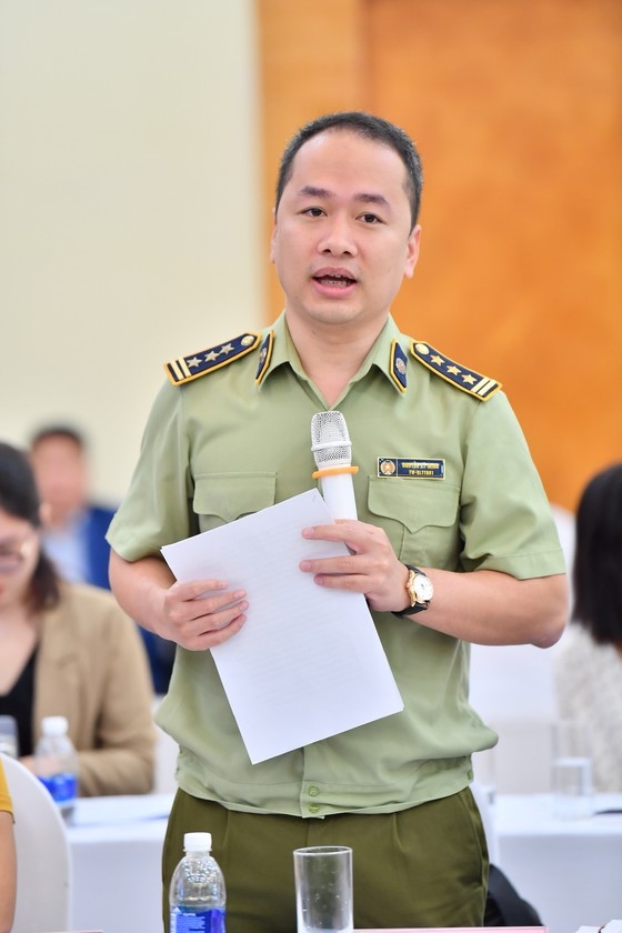  Ông Nguyễn Kỳ Minh, Phó Chánh văn phòng Tổng cục QLTT, Bộ Công Thương phát biểu tại buổi tọa đàm