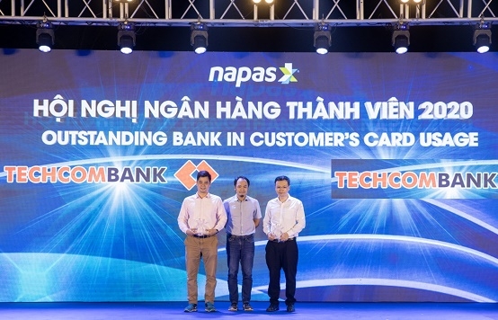 NAPAS vinh danh Techcombank là "Ngân hàng tiêu biểu năm 2020"