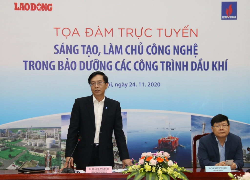 Trưởng Ban Truyền thông và Văn hóa Doanh nghiệp PVN Trần Quang Dũng kết luật Tọa đàm