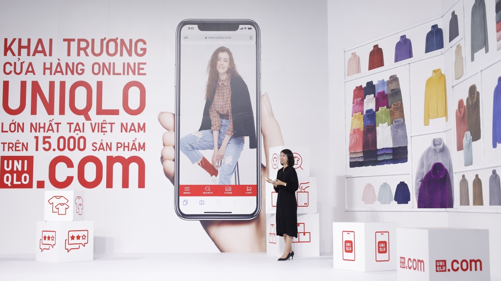 Đại diện UNIQLO Việt Nam phát biểu tại sự kiện ra mắt cửa hàng UNIQLO online