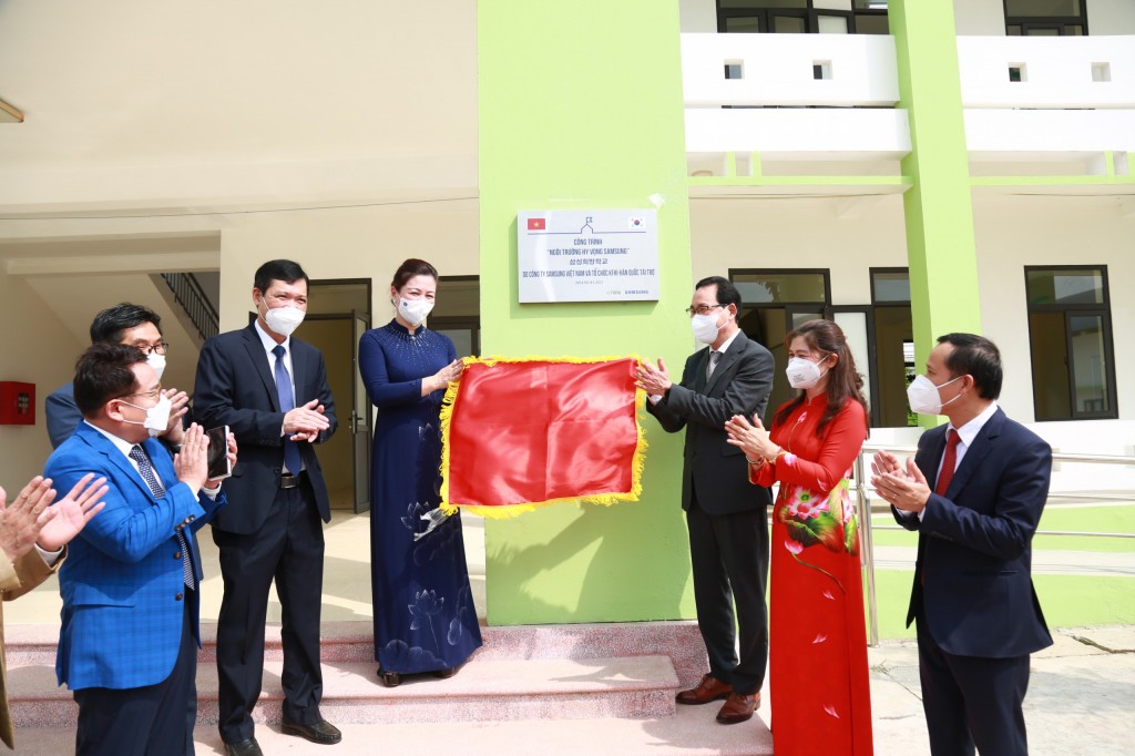Ngôi trường Hy vọng Samsung tại Bắc Giang vừa được khánh thành vào đầu tháng 10/2021