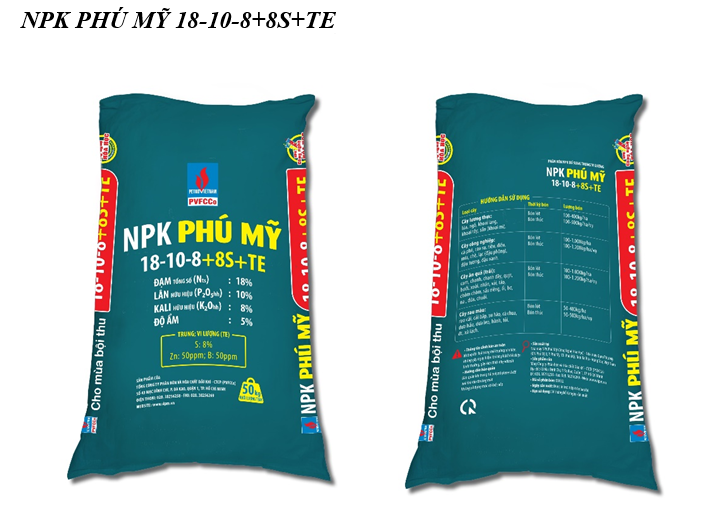 NPK Phú Mỹ ra mắt dòng công thức mới NPK Phú Mỹ 18-12-8+TE và 18-10-8+8S+TE