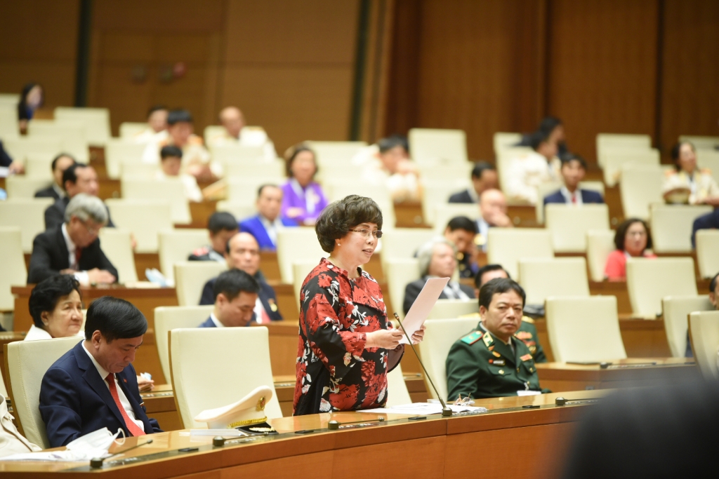 AHLĐ Thái Huơng chia sẻ trong buổi tiếp kiến của Phó Chủ tịch Quốc hội với các Đại biểu Thi đua yêu nước.