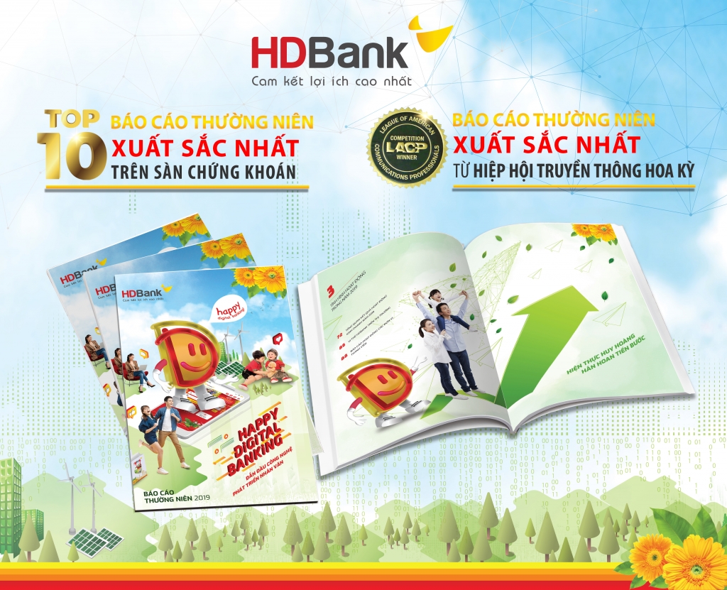 Thông điệp “Happy Digital Bank” đưa BCTN HDBank giành nhiều giải thưởng lớn