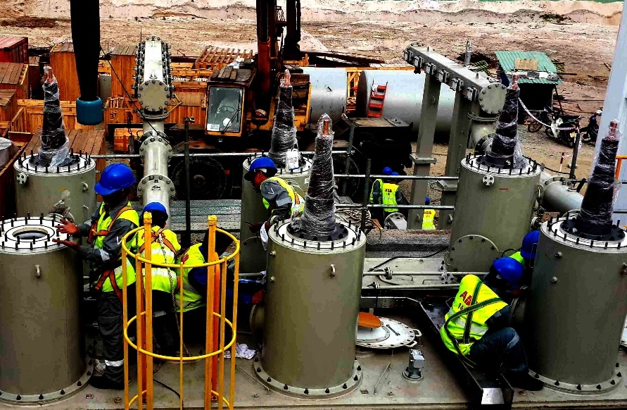 PCC5 thi công trạm GIS 220kV ESP01 tại Nhà máy Formosa Hà Tĩnh
