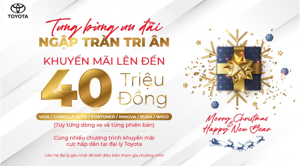 Rinh xe Toyota cuối năm - Nhận ngay ưu đãi khủng