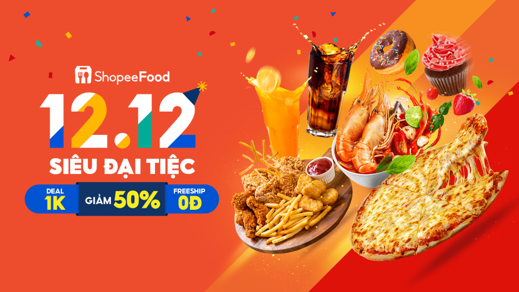 ShopeeFood đánh dấu mùa lễ hội cuối năm với sự kiện hoành tráng 12.12 Siêu Đại Tiệc