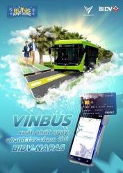 Người dân Thủ đô có thể mua vé xe buýt điện VinBus bằng thẻ BIDV NAPAS