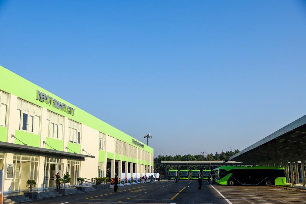 VinBus cũng chính thức khai trương và đưa vào hoạt động Depot Smart City
