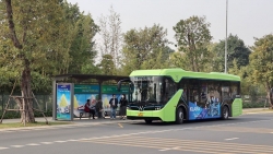 VinBus đưa thêm 1 tuyến buýt điện hòa mạng vận tải hành khách công cộng của Thủ đô