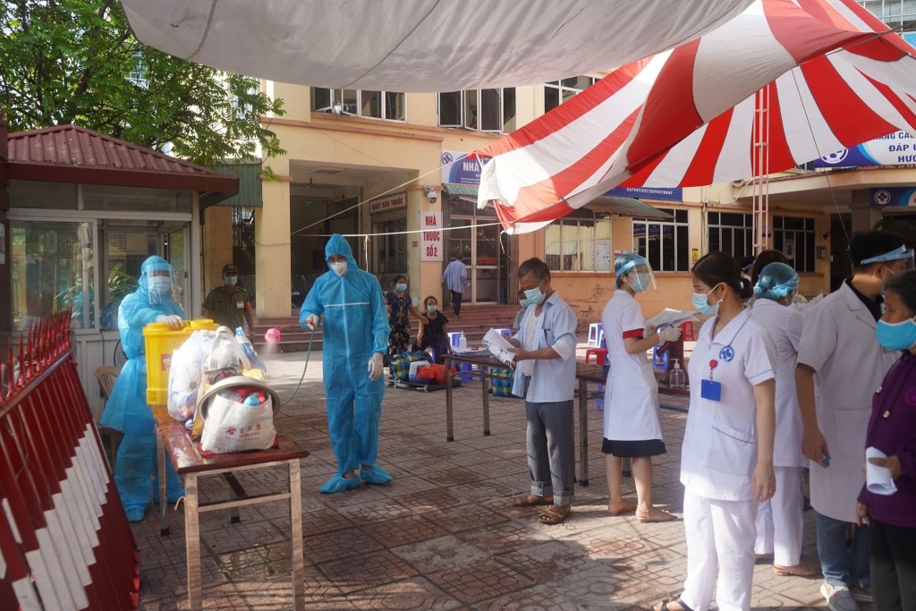 Bệnh viện Đa khoa tỉnh Thái Bình- nơi 04 sinh viên thực tập và đã được cách ly phòng chống dịch COVID-19
