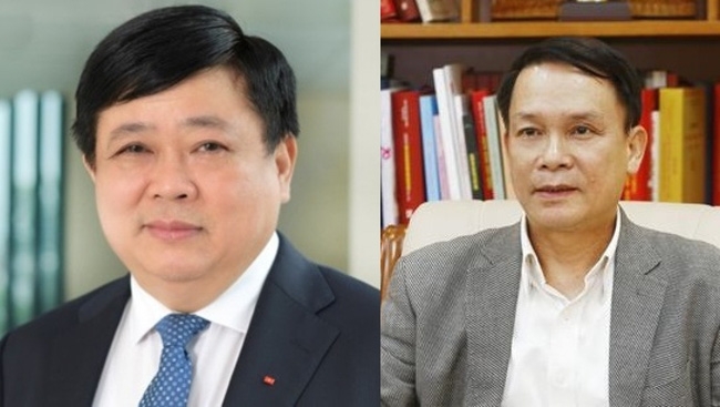 Ông Nguyễn Thế Kỷ (ảnh trái) thôi giữ chức vụ Tổng Giám đốc Đài Tiếng nói Việt Nam và ông Nguyễn Đức Lợi (ảnh phải) thôi giữ chức vụ Tổng Giám đốc Thông tấn xã Việt Nam từ 1/6/2021 (theo VOV)