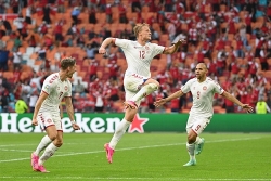 EURO 2020: "Vùi dập" Xứ Wales 4-0, Đan Mạch vào tứ kết