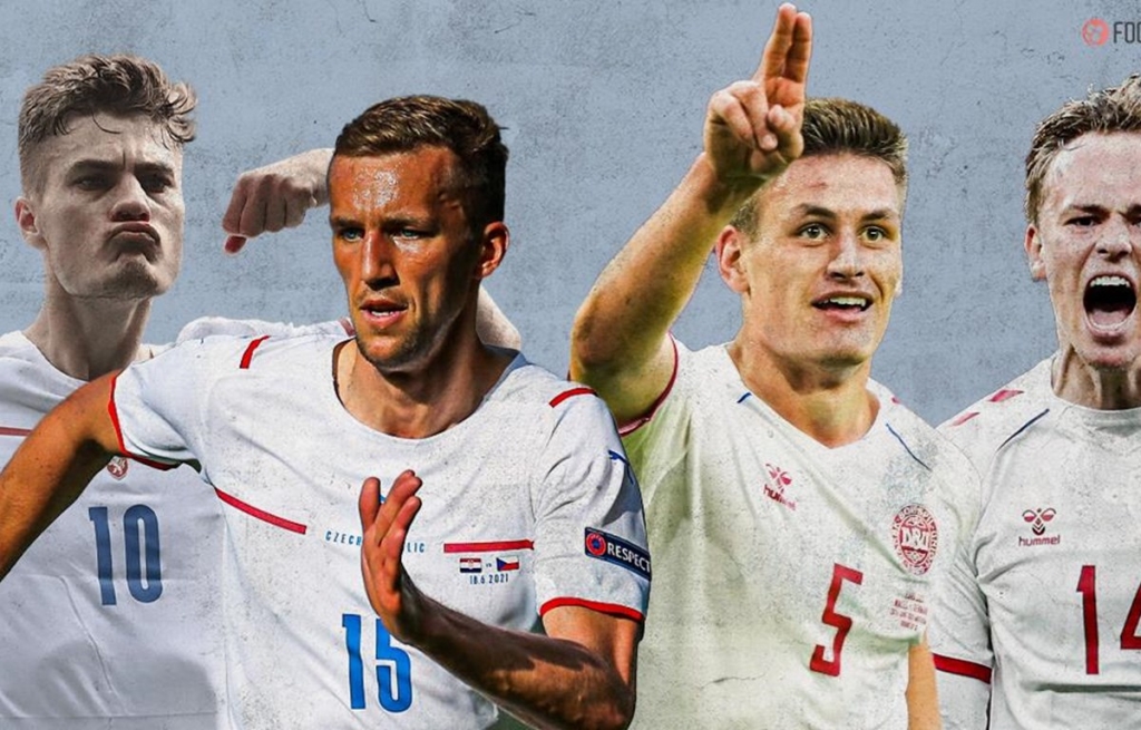 Đan Mạch-Cộng hòa Séc được nhận định là cặp đấu cân sức ở tứ kết EURO 2020. (Nguồn: foottheball)