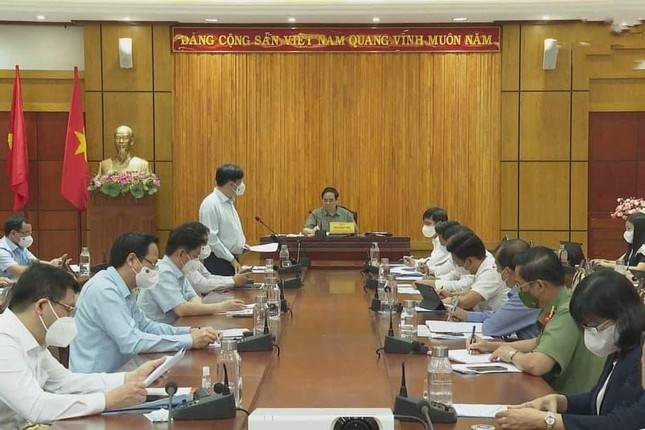 Thủ tướng Phạm Minh Chính làm việc tại Tây Ninh sáng nay 11/7.