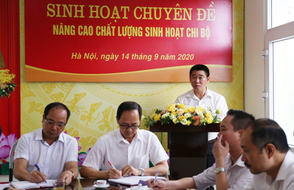 Đồng chí Phạm Anh Tuấn, Trưởng ban Kinh tế phát biểu tại chương trình (Ảnh: Vương Đức)