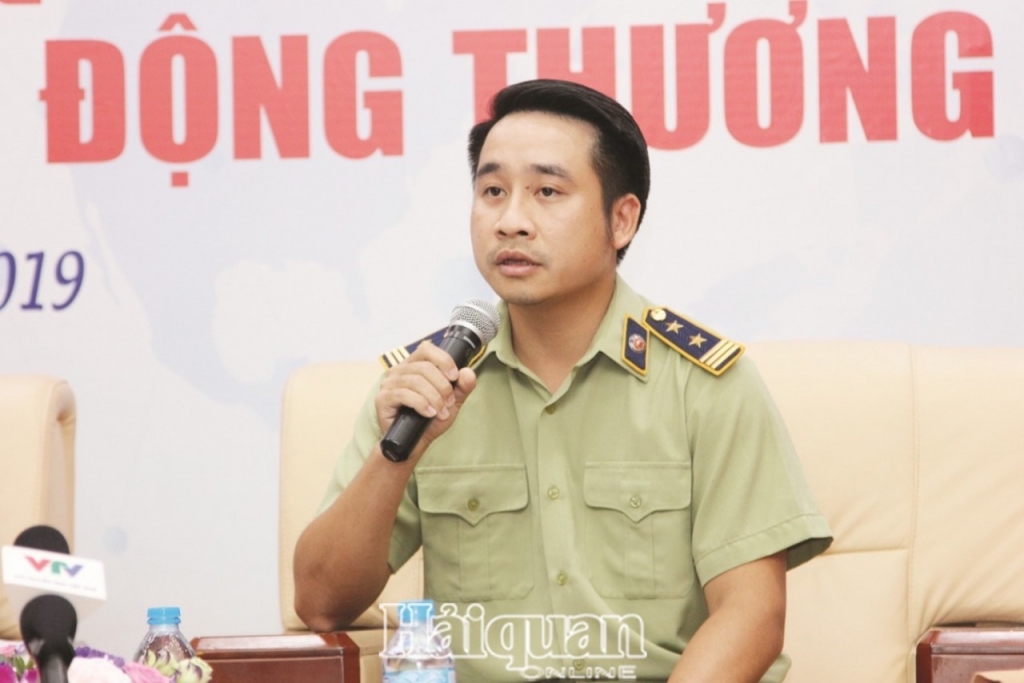 Ông Vũ Hùng Sơn - Phó chánh văn phòng Ban chỉ đạo 389 tại một cuộc họp của Bộ Công Thương. Ảnh: Báo Hải quan