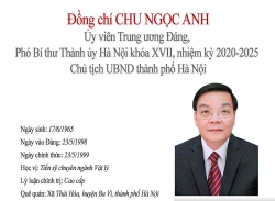 Tóm tắt quá trình công tác của Phó Bí thư Thành ủy Hà Nội Chu Ngọc Anh