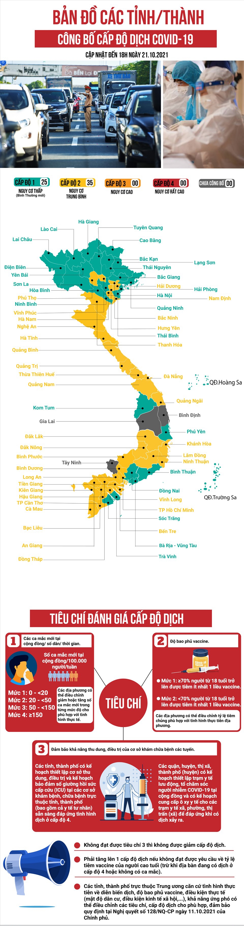 Bản đồ chi tiết 60/63 tỉnh thành công bố cấp độ dịch  Covid-19