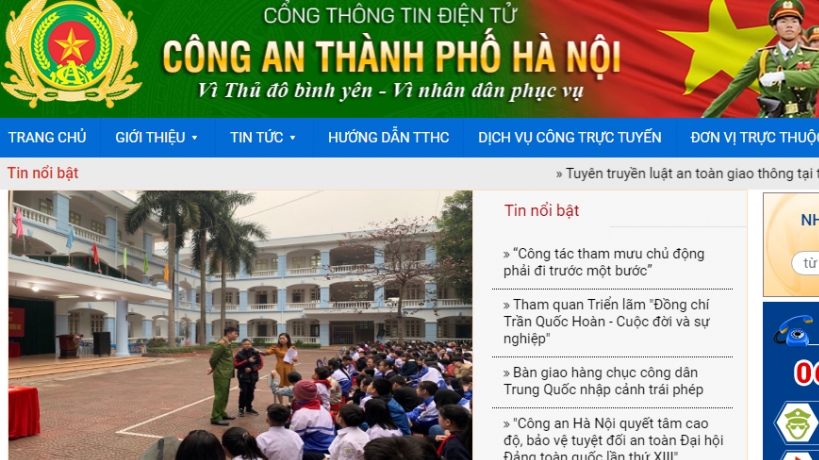 Cảnh giác dính mã độc từ trang web giả mạo Công an TP Hà Nội